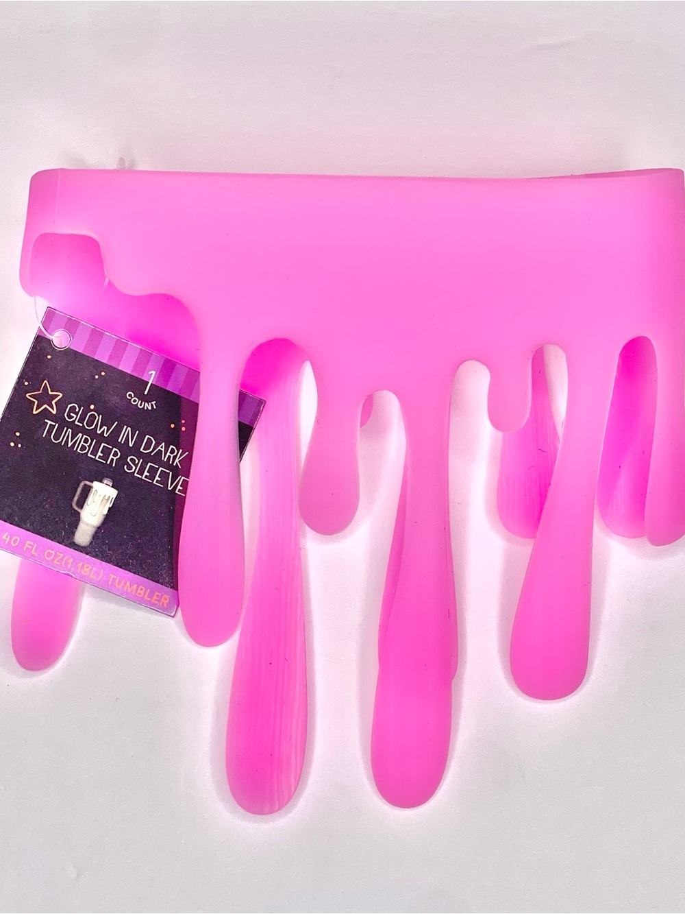 Target Bullseye Playground Halloween Glow in the Dark Pink Slime Tumbler Sleeve
